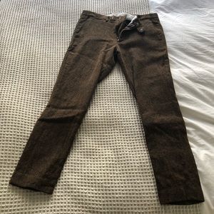 Wool/cotton trousers